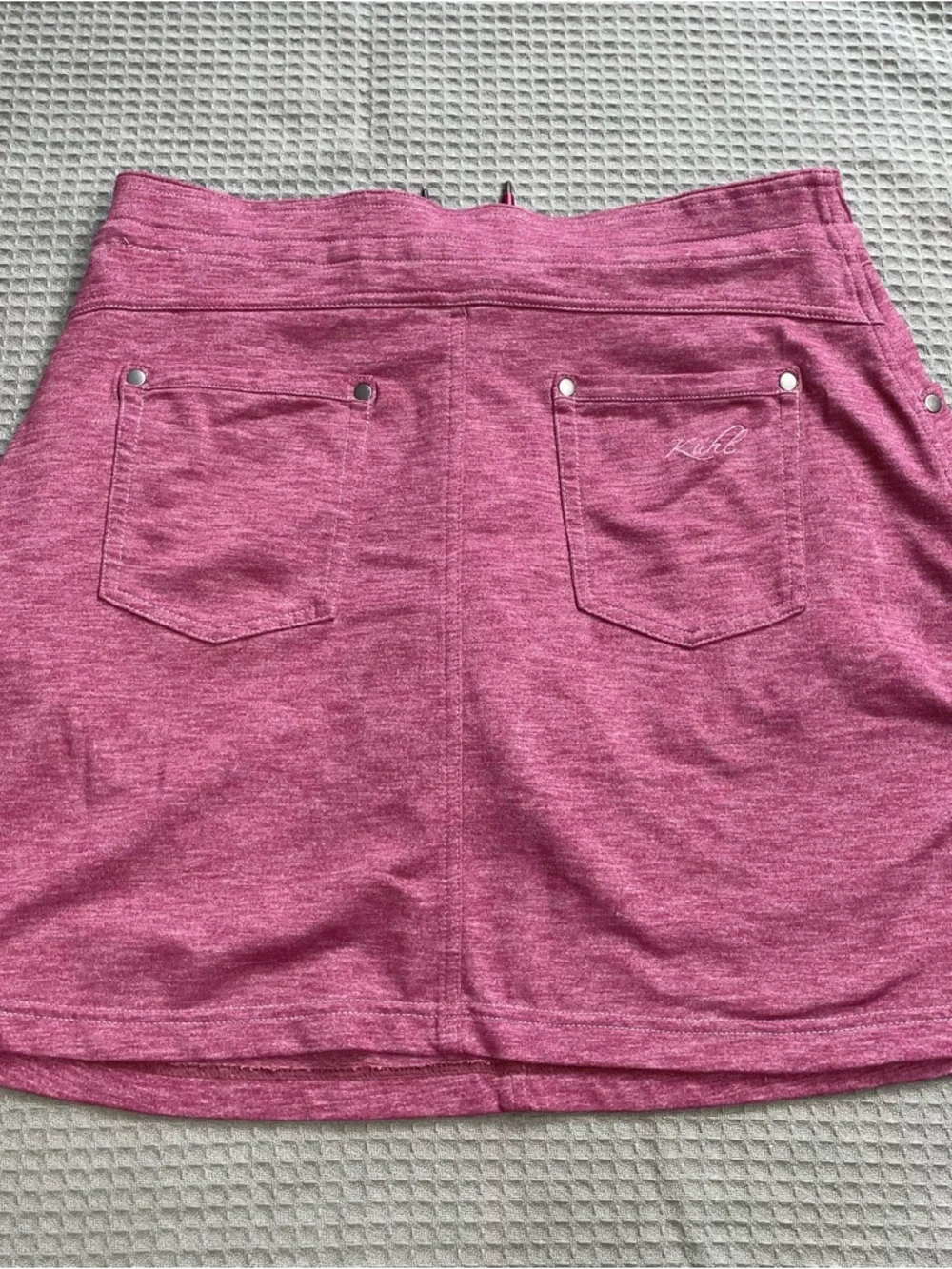Kuhl Mova Skort Small Womens‎ Cargo Heathered Berry Stretch Knit Active